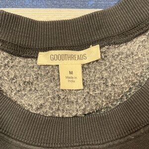 Goodthreads Women’s Charcoal Distressed Crewneck Sweater